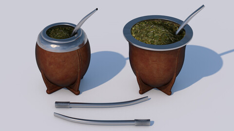 MATE ARGENTINO C4D REDSHIFT/STANDARD 3DS OBJ