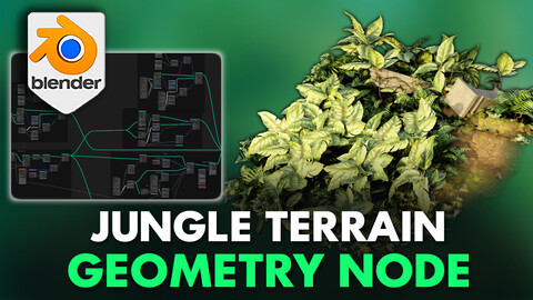 Blender 4 Jungle Terrain Geometry Node