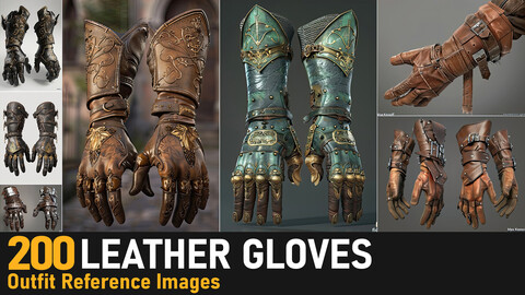 Leather Gloves|4K Reference Images