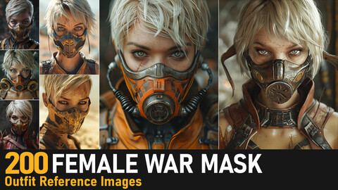 Female War Mask|4K Reference Images