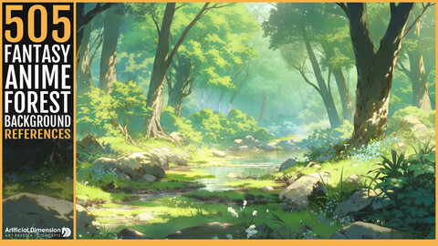 505 Fantasy Anime Forest Background