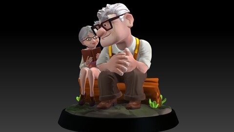 Carl and Ellie 3D Print Model 3D print model