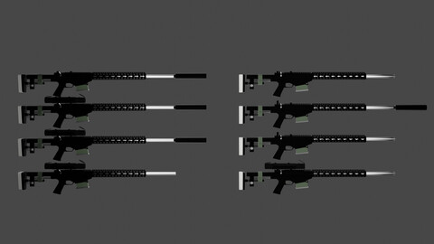 8 Versions of Assault Rifles and Their Associated Components