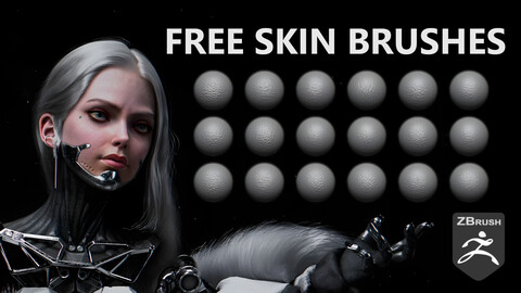 FREE High Resolution Skin Brushes 30 For Zbrush