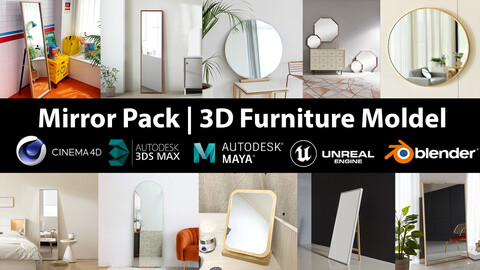 Mirror Pack | 10 Models furniture vol 3