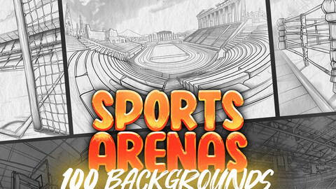 100 Procreate Sports Arenas Backgrounds | Procreate Ancients Stadiums | Procreate Martial Arts Dojos | Procreate Soccer Arenas Stamps Backgrounds  | Procreate Sketches | Procreate Manga Comics | Procreate References | Procreate Brushes | Procreate Stamps