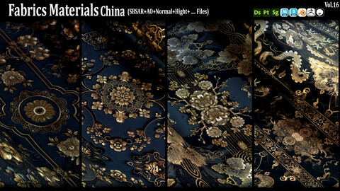 Fabric Materials China (SBSAR+AO+NRM+Hight+...) Vol15