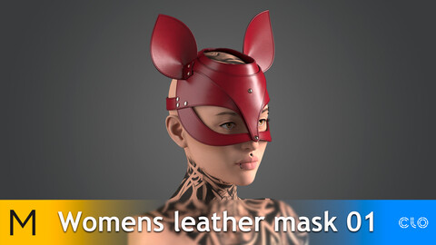 Womens leather mask 01