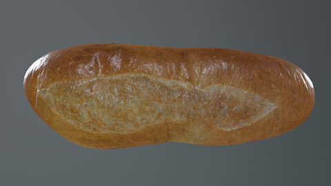 food_0007_Bread_ baguette (Photogrammetry,3Dscan,photoscan)