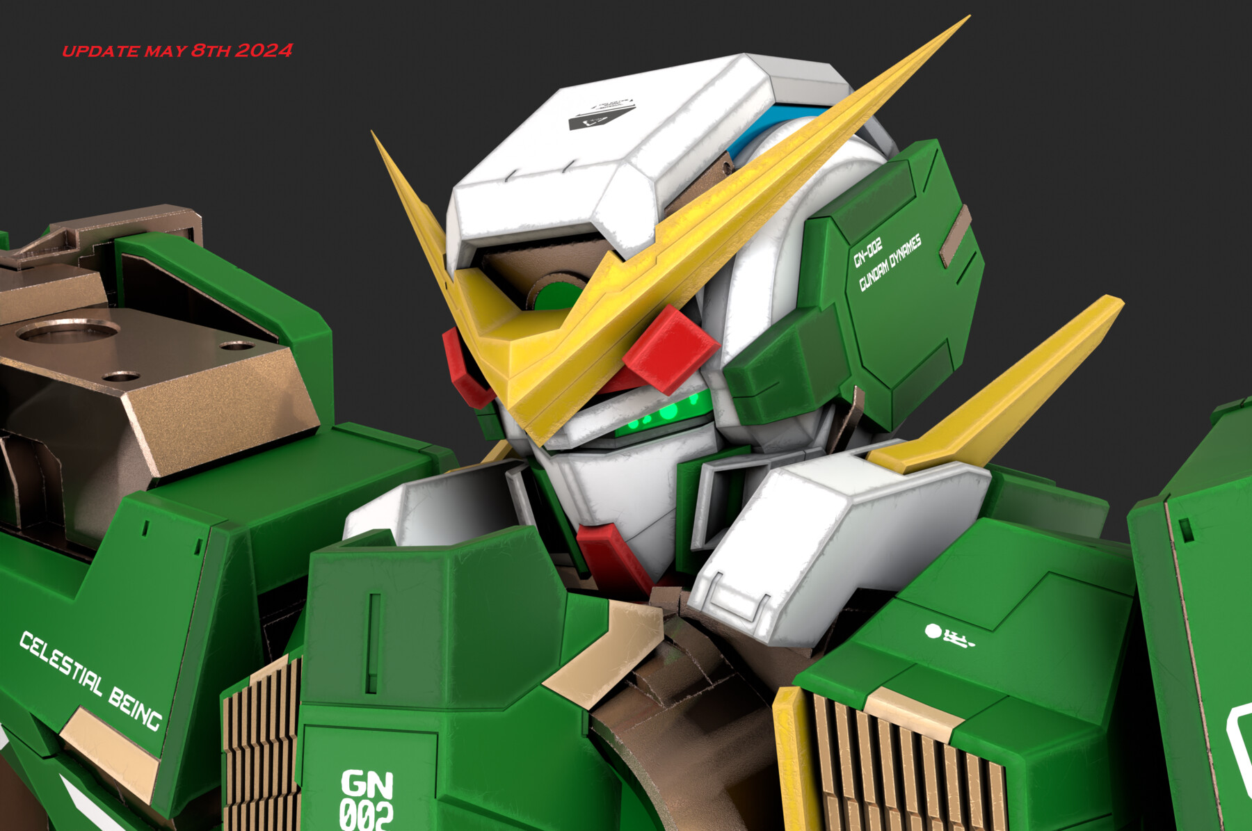 ArtStation - GN-002 Gundam Dynames - Rigged - Updated | Resources