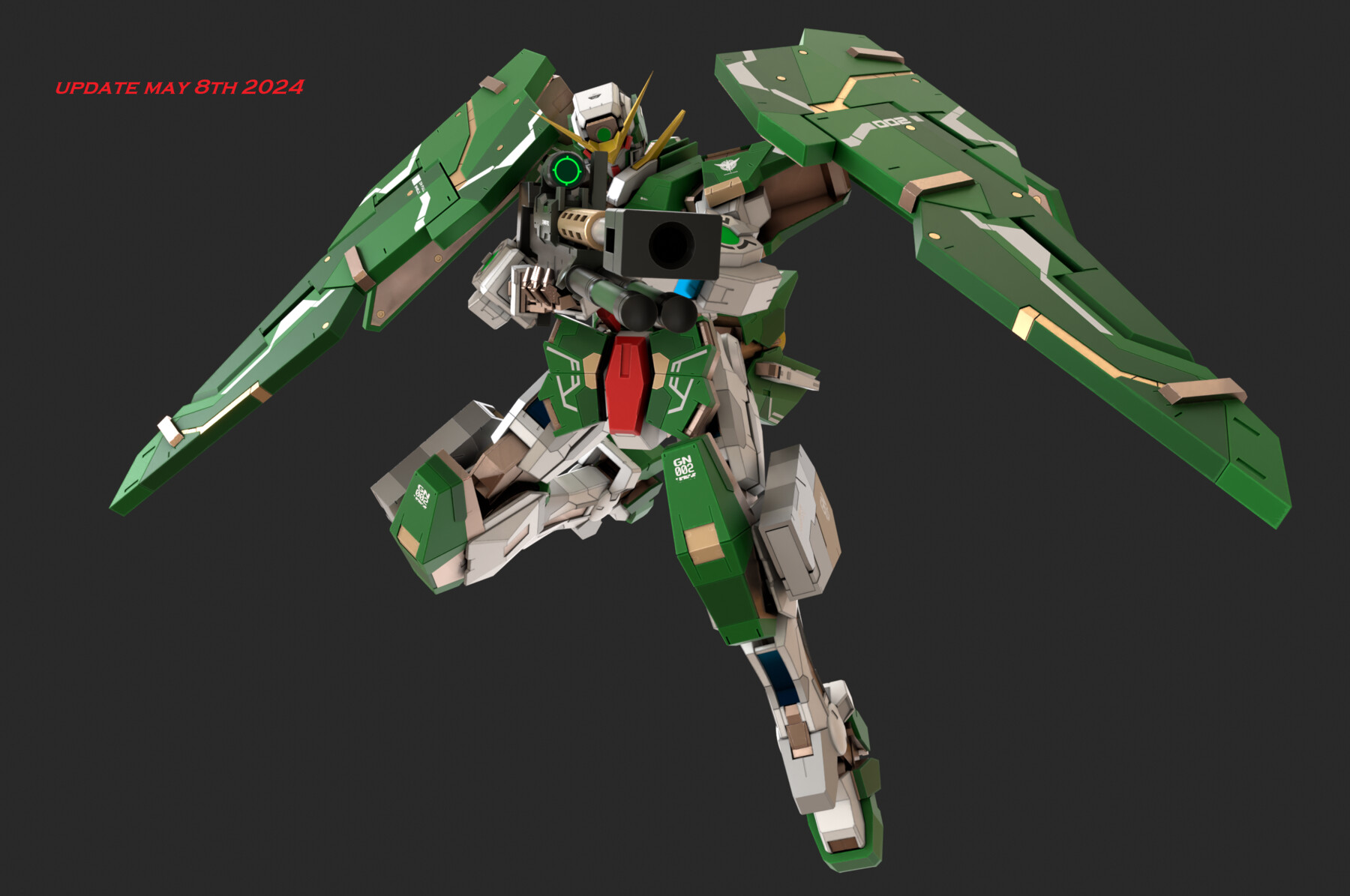 ArtStation - GN-002 Gundam Dynames - Rigged - Updated | Resources