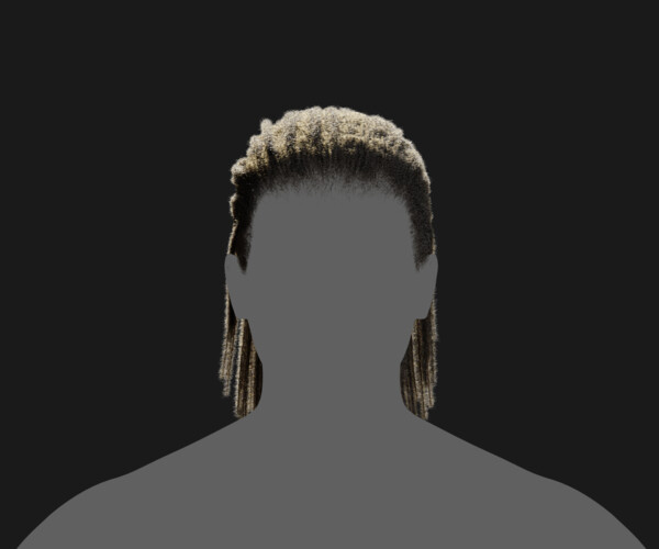 ArtStation - Dreadlocks Half Ponytail | Game Assets