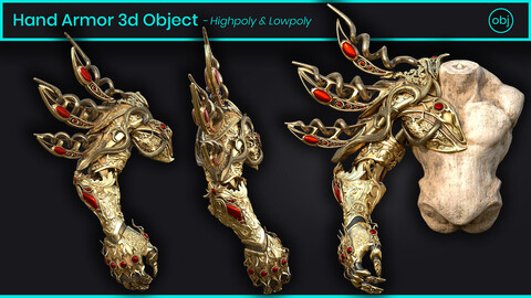 Hand Armor 3D Object