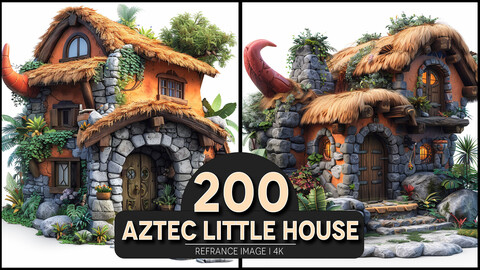 Aztec little House 4K Reference/Concept Images