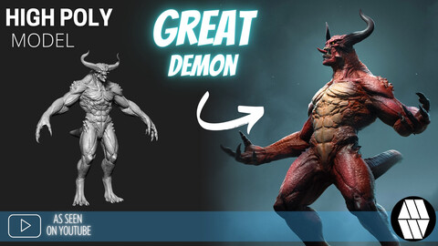 ZBrush Model: Great Demon High Poly ZTL & FBX