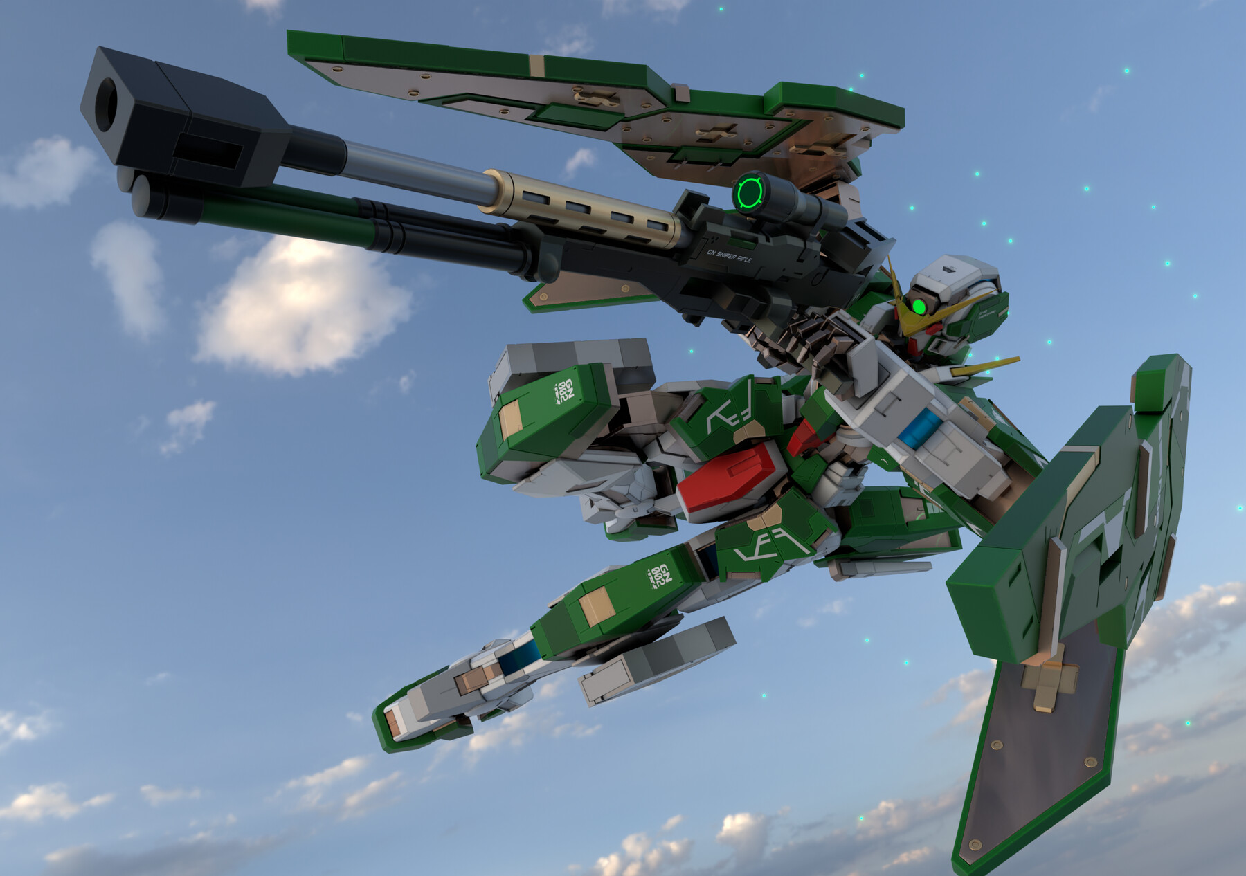 ArtStation - GN-002 Gundam Dynames - Rigged - Updated | Resources