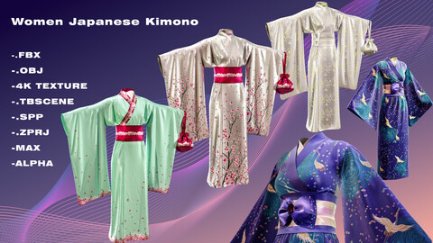 Women's Japanese Kimono