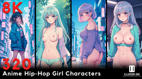 320 Anime Hip-Hop Girl Characters | 8K