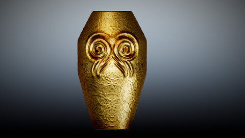 Tribal vase 3d Model