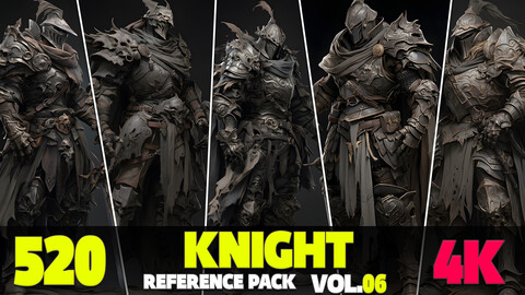 520 4K Knight Warrior Reference Pack Vol.06