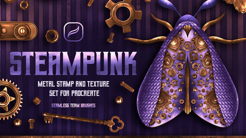 Steampunk brushes for Procreate