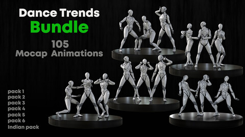 Dance Trends Bundle | Mocap Animations | All packs