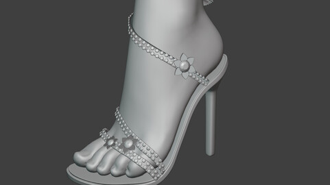 sakura high heel base mesh for second life