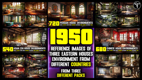 Reference Images Of Three Eastern Houses Environment From Different Countries - 4K Mega Pack  ((%40 OFF))