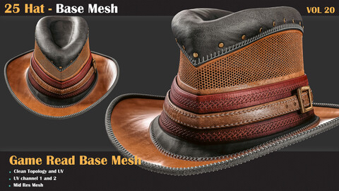 25 Hat BASE MESH - VOL 20