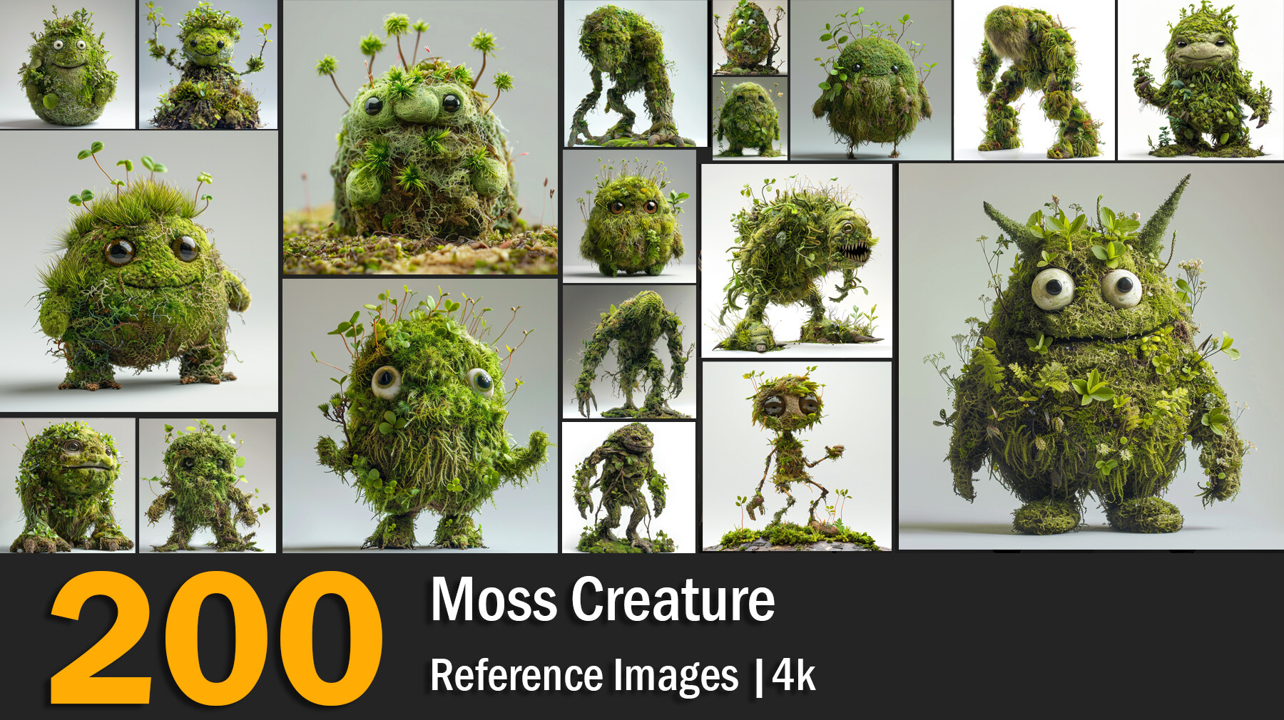 ArtStation - Moss Creature | Reference Images | 4K | Artworks