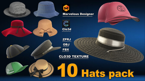 3D Hats pack