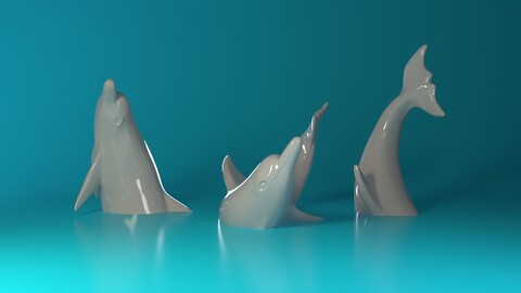 Swimming Dolphins