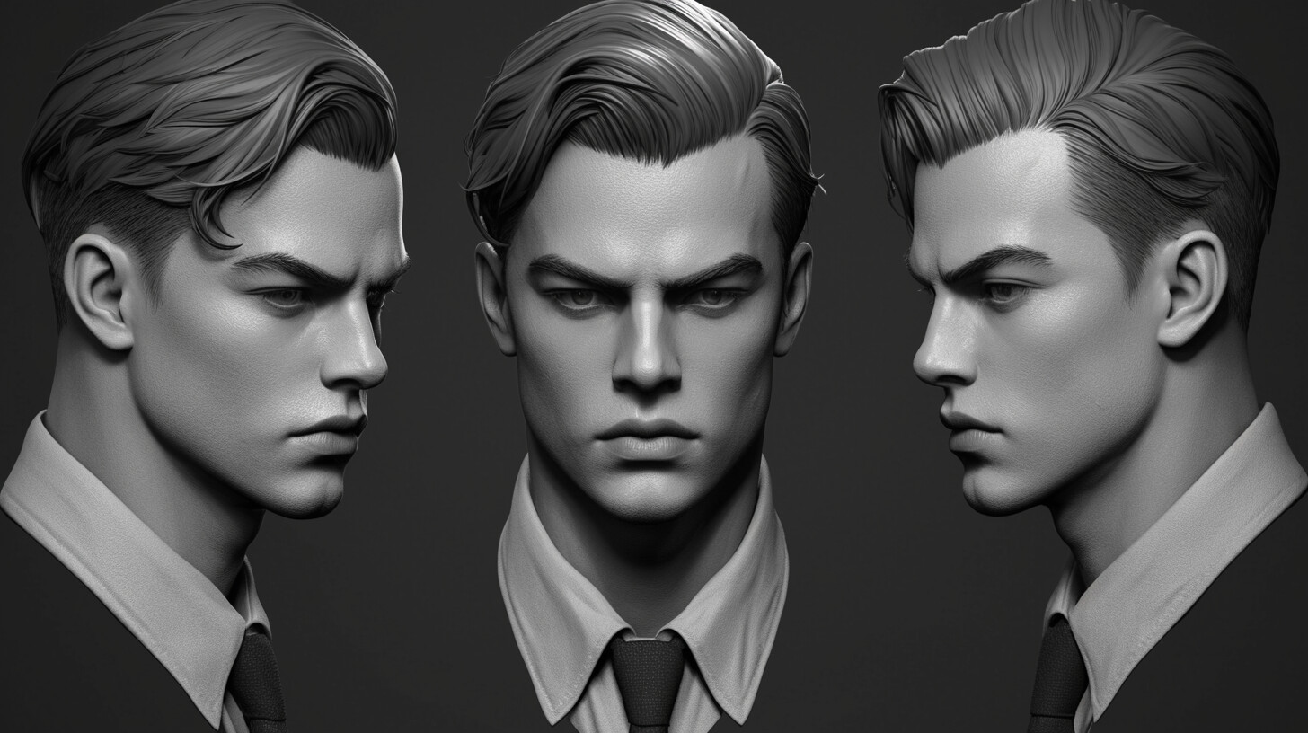 ArtStation - +350 Attractive Male Head Sculpt References(4k) | Artworks