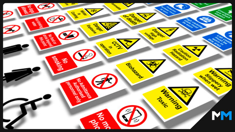 Safety, Hazard, Warning and Door Signs