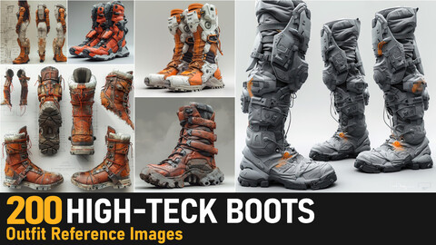 High Tech Boots |4K Reference Images