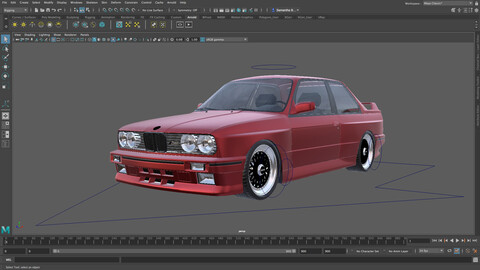 E30_BMW_M3 Autodesk Maya Rig