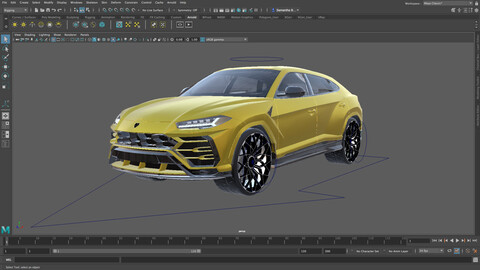 Lamborghini Urus Autodesk Maya rig