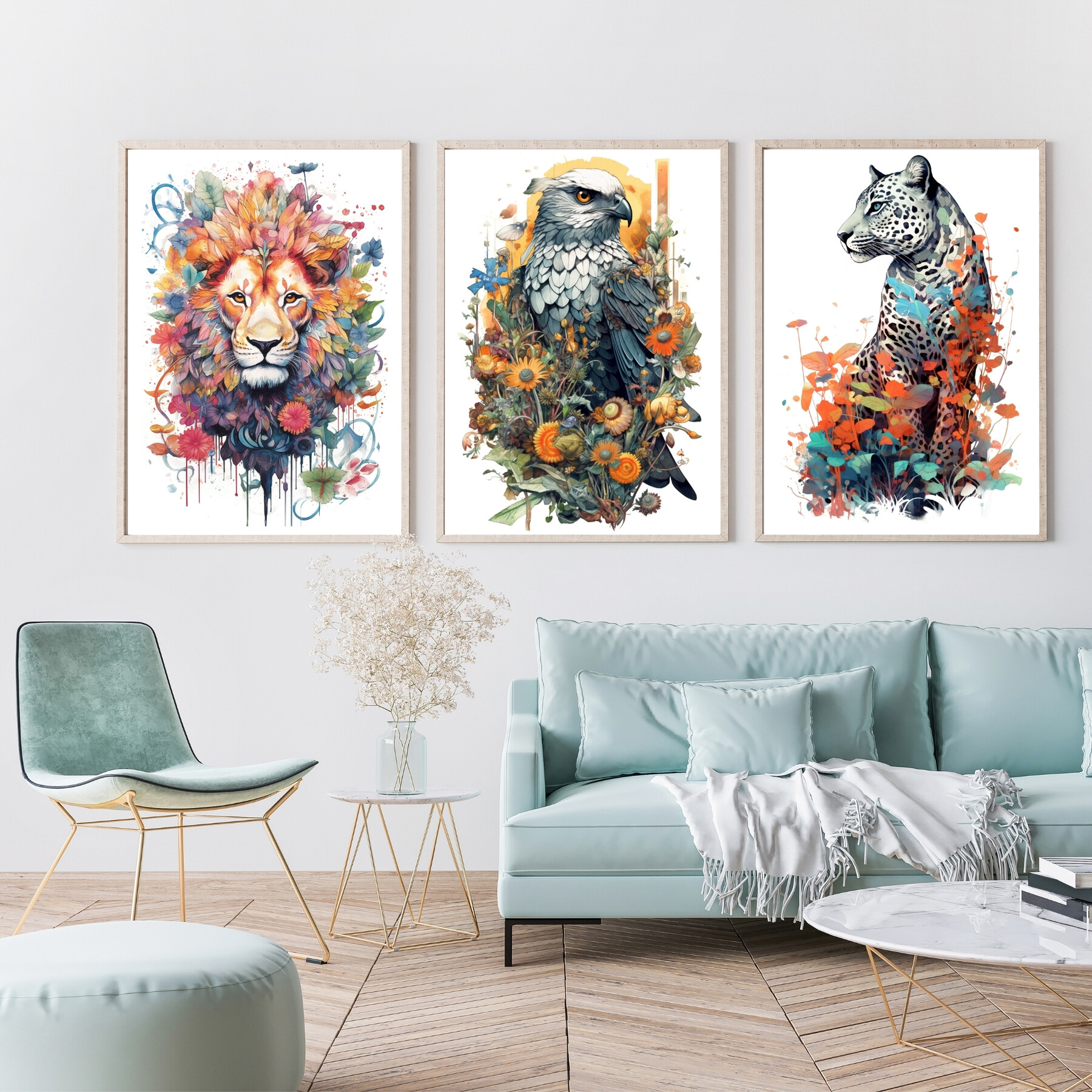 ArtStation - Abstract Print, Animals Wall Art, Flowers Artwork ...