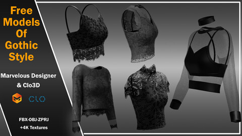 Free models of Gothic style (ZPRJ, FBX, OBJ, DXF, PDF)