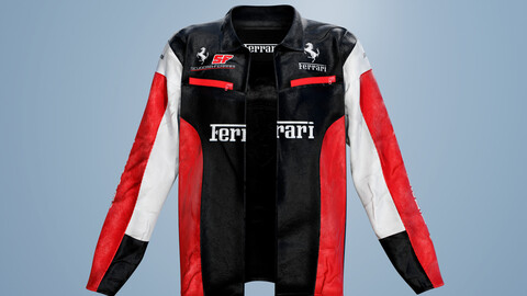 Scuderia Ferrari - Leather Jacket 3D Model