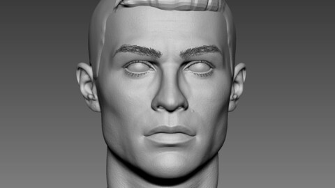 Cristiano Ronaldo - Head - Basemesh