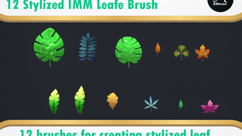 Stylized IMM Leaf Brush