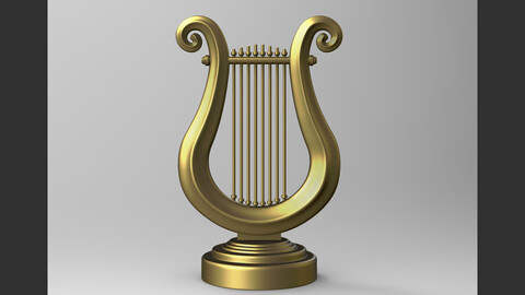 Golden Lyre 3D