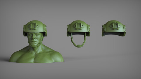 Ballistic Helmet 3D