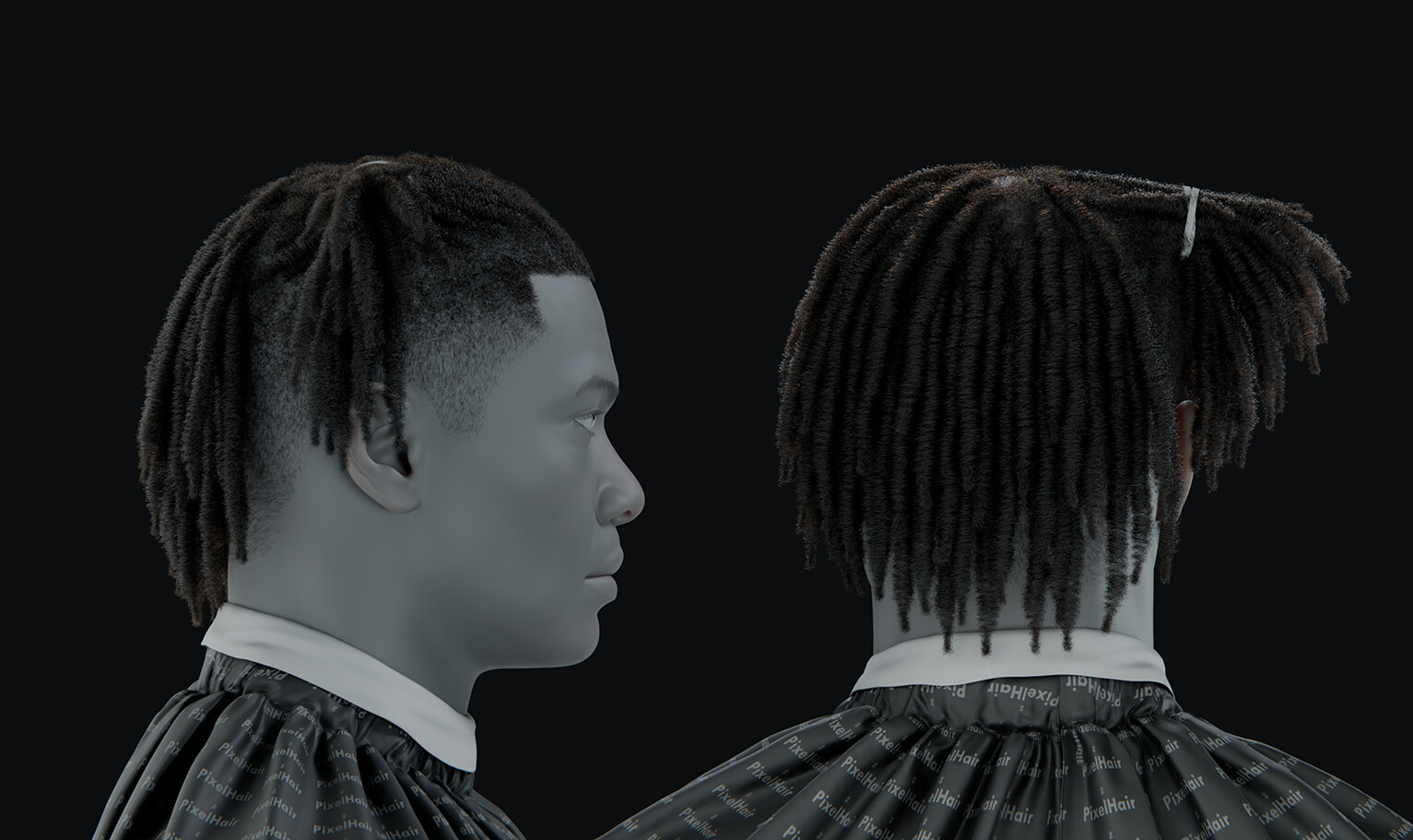 ArtStation - PixelHair Hairstyle - Polo G Dreads Fade 023 (Hair for ...