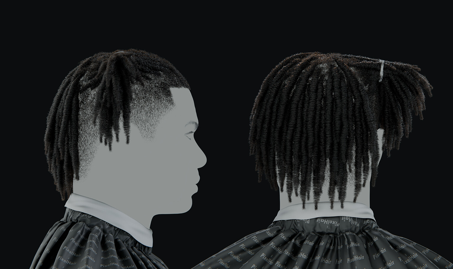 ArtStation - PixelHair Hairstyle - Polo G Dreads Fade 023 (Hair for ...