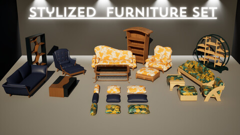 Stylized Furniture Set