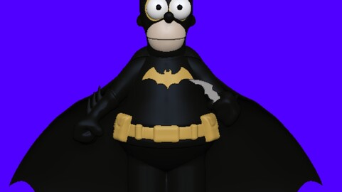 Homer Simpson Batman