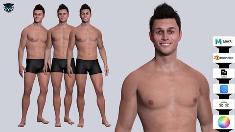 Realistic Male Base Mesh