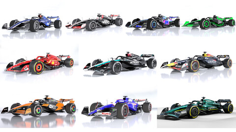 F1 car pack 2024